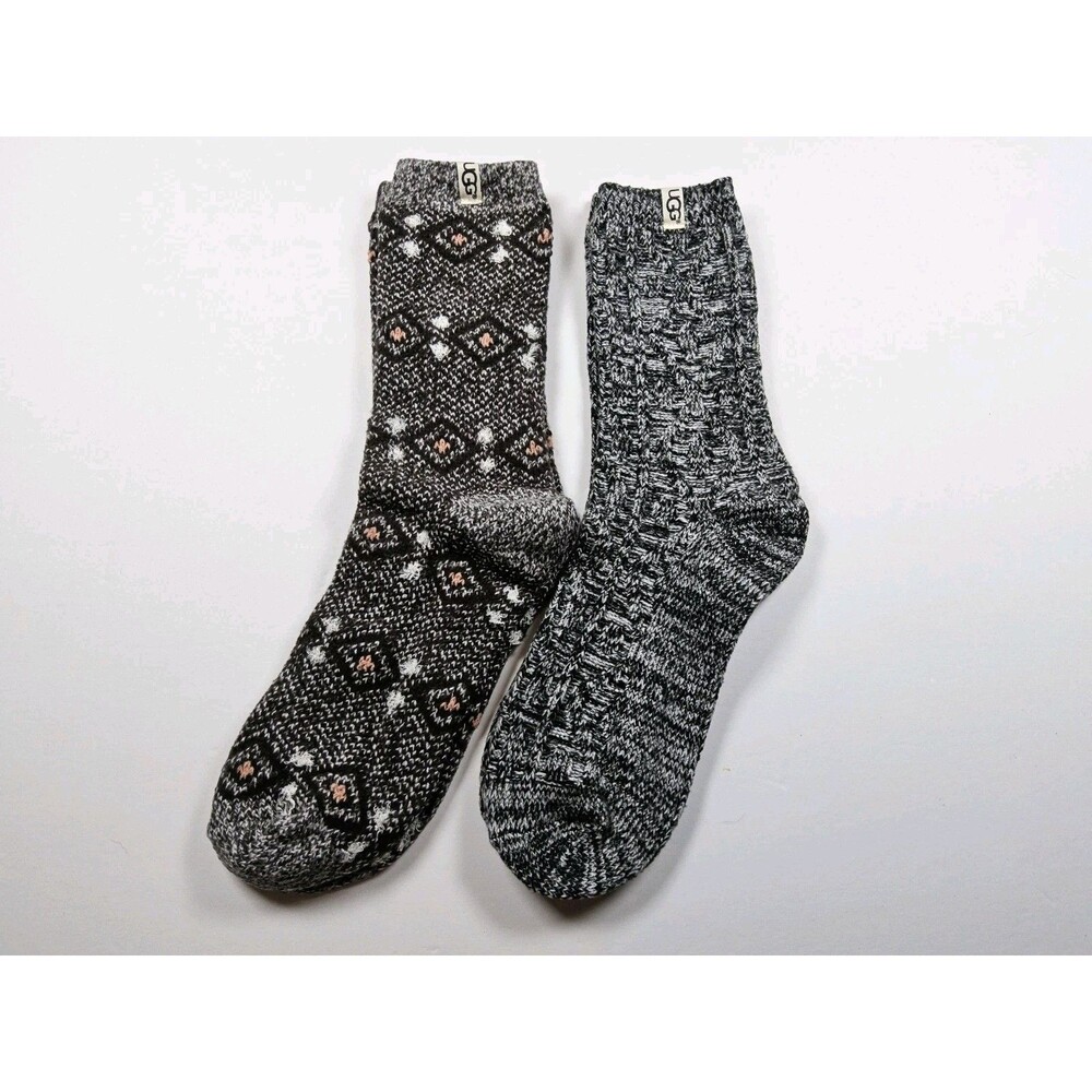 Ugg Women's Winter Cozy Lot Of 2 Pairs Socks One Size